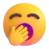 yawing face emoji